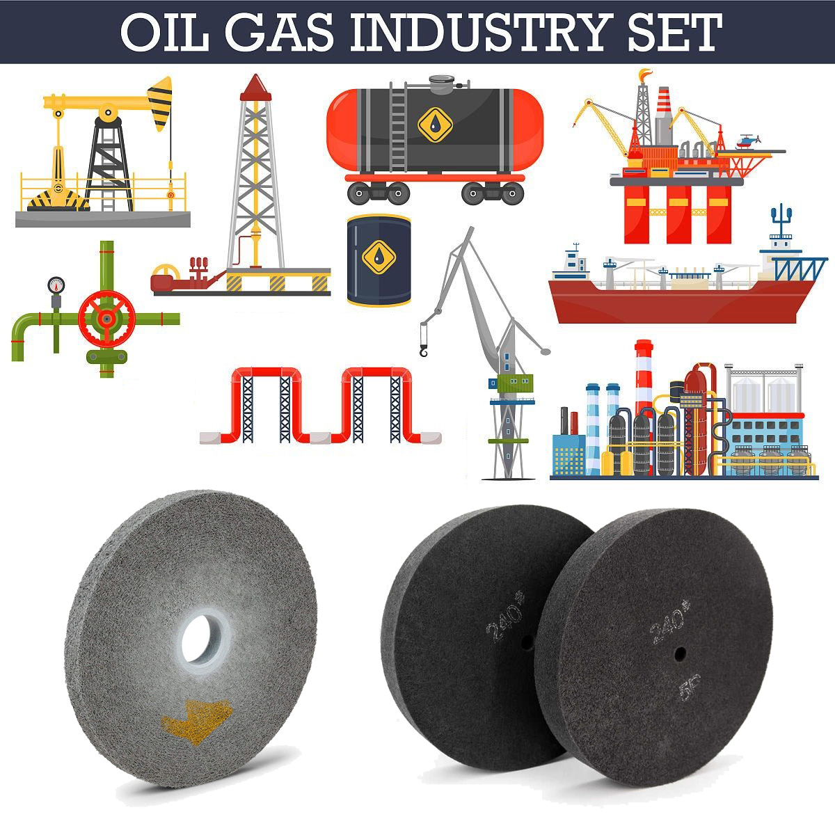 Oil & Gas Industry: Convolute Wheel Heavy-Duty Solutions for Harsh Environments