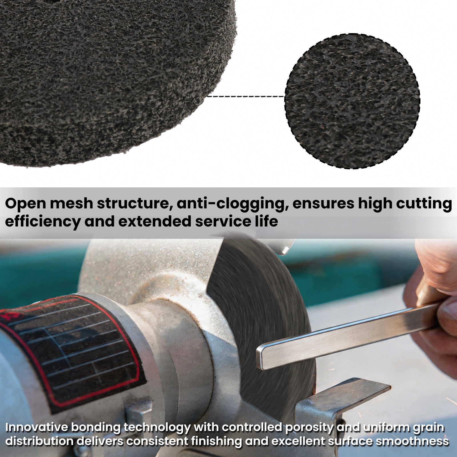 Deburring Finishing Unitized Wheel apply oil gas aerospace automotive fabrication