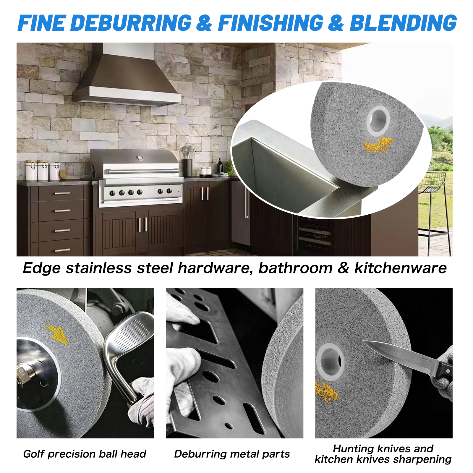 Convolute Wheel Quicky Deburring finishing and polishing All Types of Metals